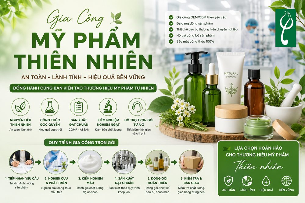 Top 8 Đơn Vị Gia Công Mỹ Phẩm Thiên Nhiên Uy Tín Tại Việt Nam Gia Công Mỹ Phẩm Thiên Nhiên