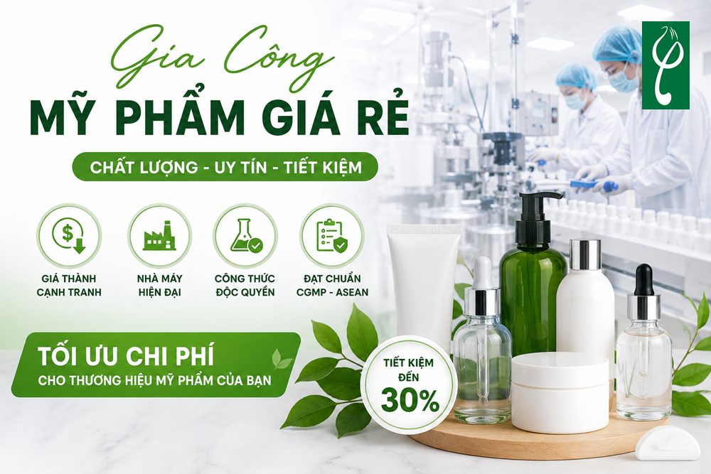 Top 10 Xưởng Gia Công Mỹ Phẩm Giá Rẻ, Chất Lượng Hàng Đầu Xưởng Gia Công Mỹ Phẩm Giá Rẻ