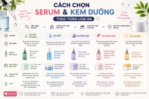 chon serum kem duong cho tung loai da
