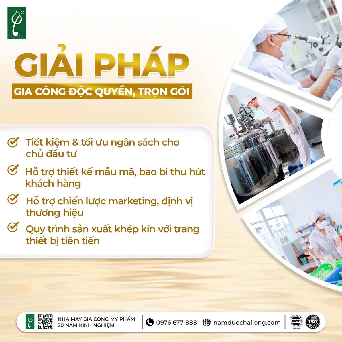 Nhà máy sản xuất mỹ phẩm hợp tác thương hiệu
