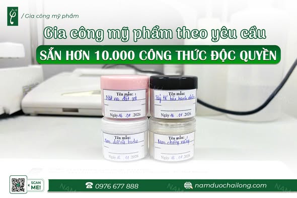 Gia Công Mỹ Phẩm Độc Quyền Công Thức Riêng | R&D Theo Yêu Cầu Gia Công Mỹ Phẩm Độc Quyền Công Thức Riêng