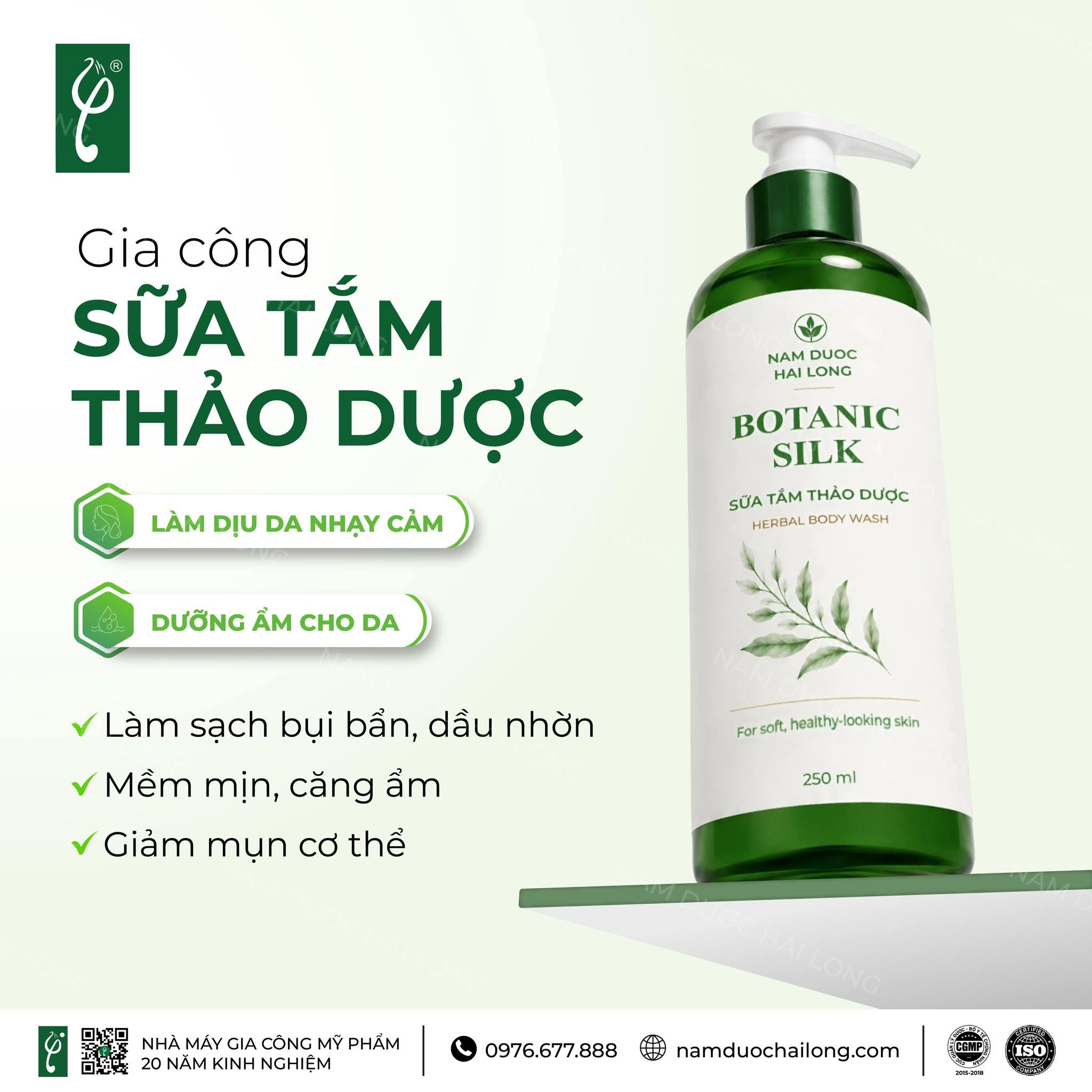 Dịch vụ gia công sữa tắm tại Hà Nội chuẩn CGMP, độc quyền theo yêu cầu tại Nam Dược Hải Long Gia Công Sữa Tắm Tại Hà Nội