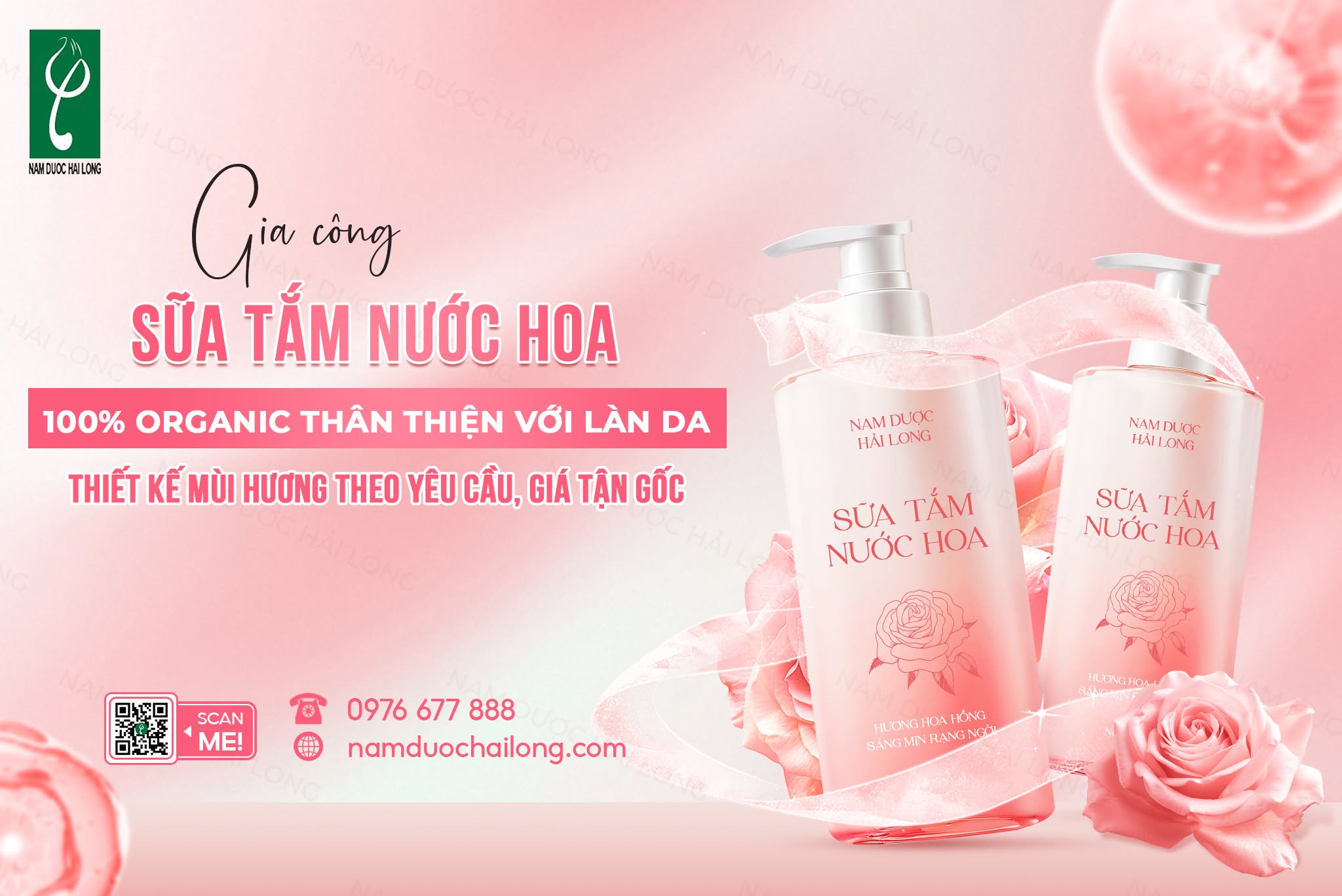 Dịch vụ gia công sữa tắm tại Hà Nội chuẩn CGMP, độc quyền theo yêu cầu tại Nam Dược Hải Long Gia Công Sữa Tắm Tại Hà Nội