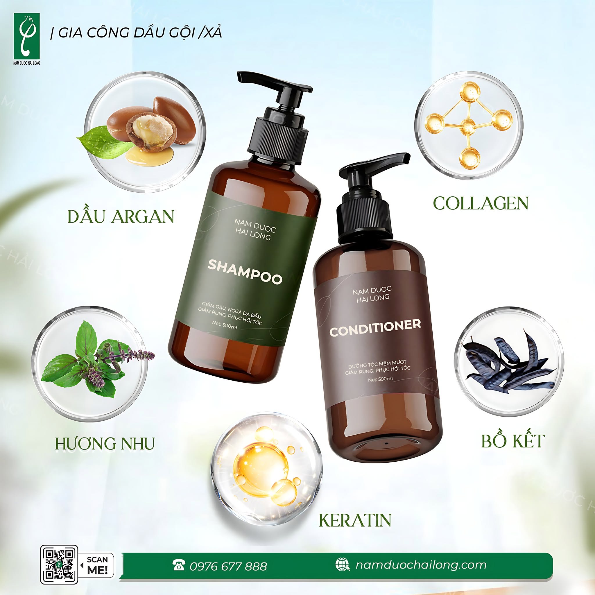 Gia công dầu gội đầu