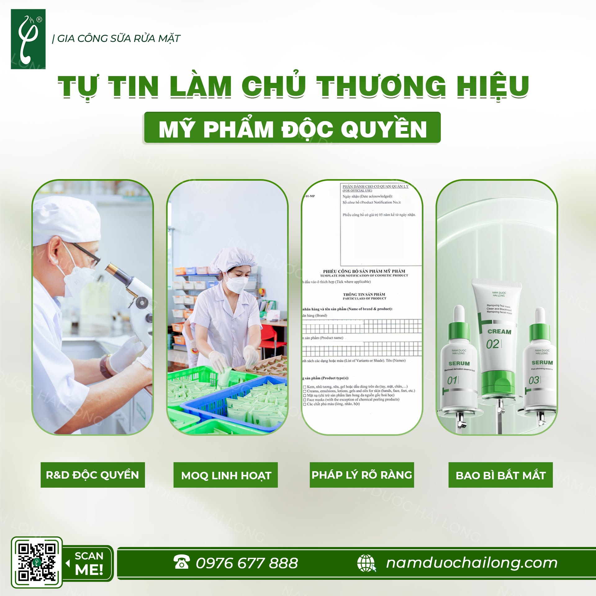 Gia công sữa rửa mặt
