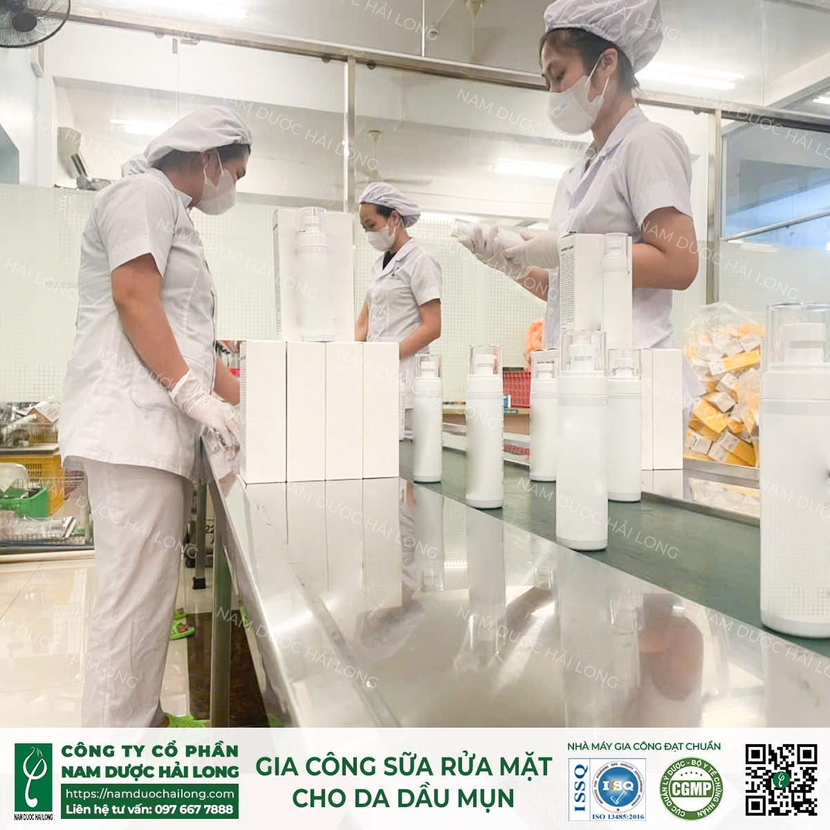 Gia công sữa rửa mặt