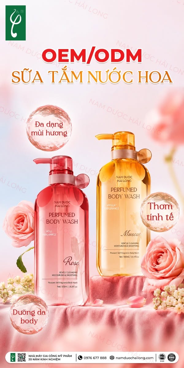 Sản Xuất Sữa Tắm Theo Yêu Cầu | Trọn Gói, Chất Lượng Cao Sản xuất sữa tắm