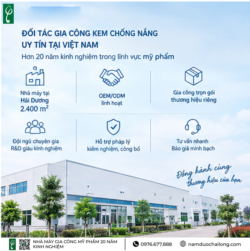Gia Công Kem Chống Nắng Tốt, Công Thức Theo Yêu Cầu | Hải Long Gia Công Kem Chống Nắng Tốt
