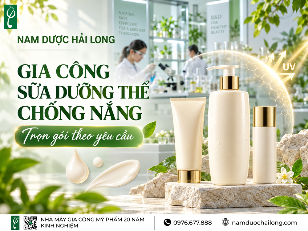 Gia Công Sữa Dưỡng Thể Chống Nắng
