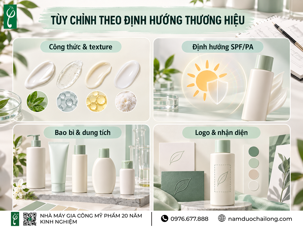 Gia Công Sữa Dưỡng Thể Chống Nắng