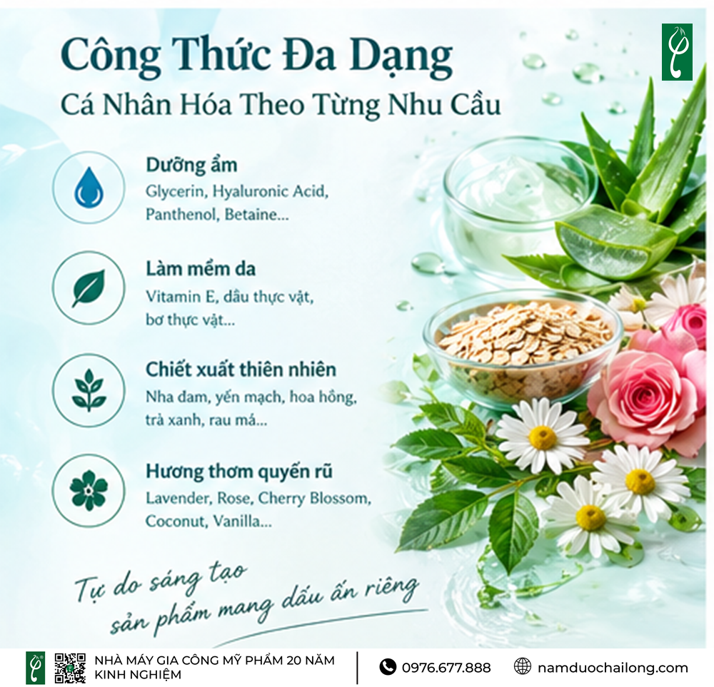 Gia Công Sữa Tắm Dưỡng Thể