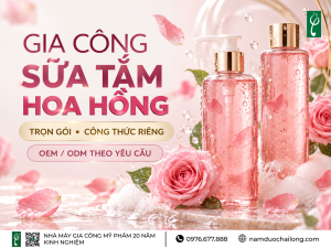 Gia Công Sữa Tắm Hương Hoa Hồng
