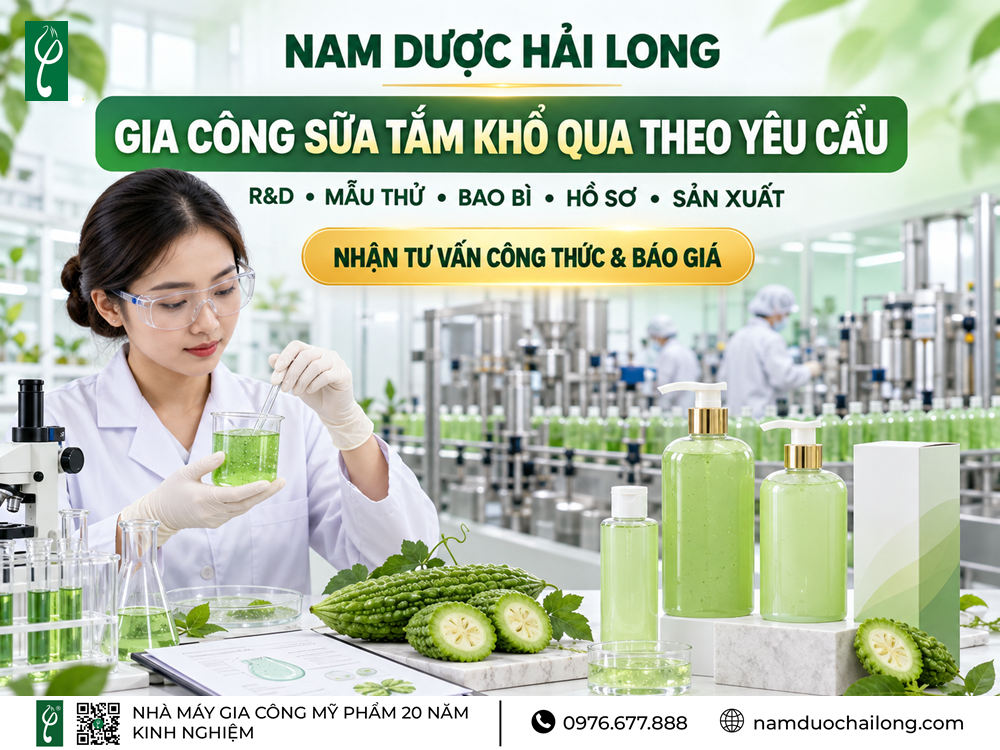 Gia Công Sữa Tắm Khổ Qua
