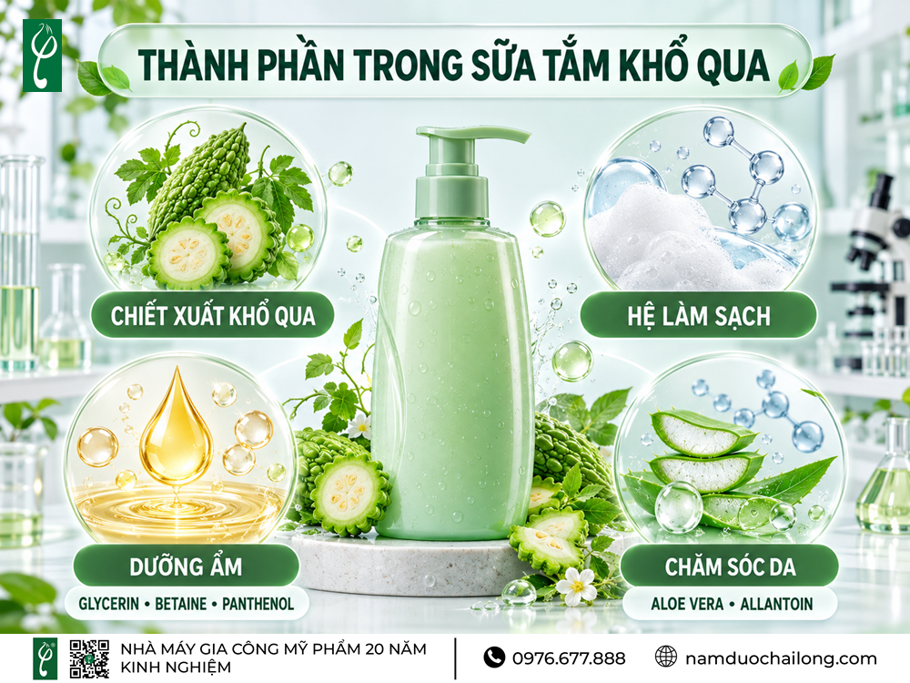 Gia Công Sữa Tắm Khổ Qua