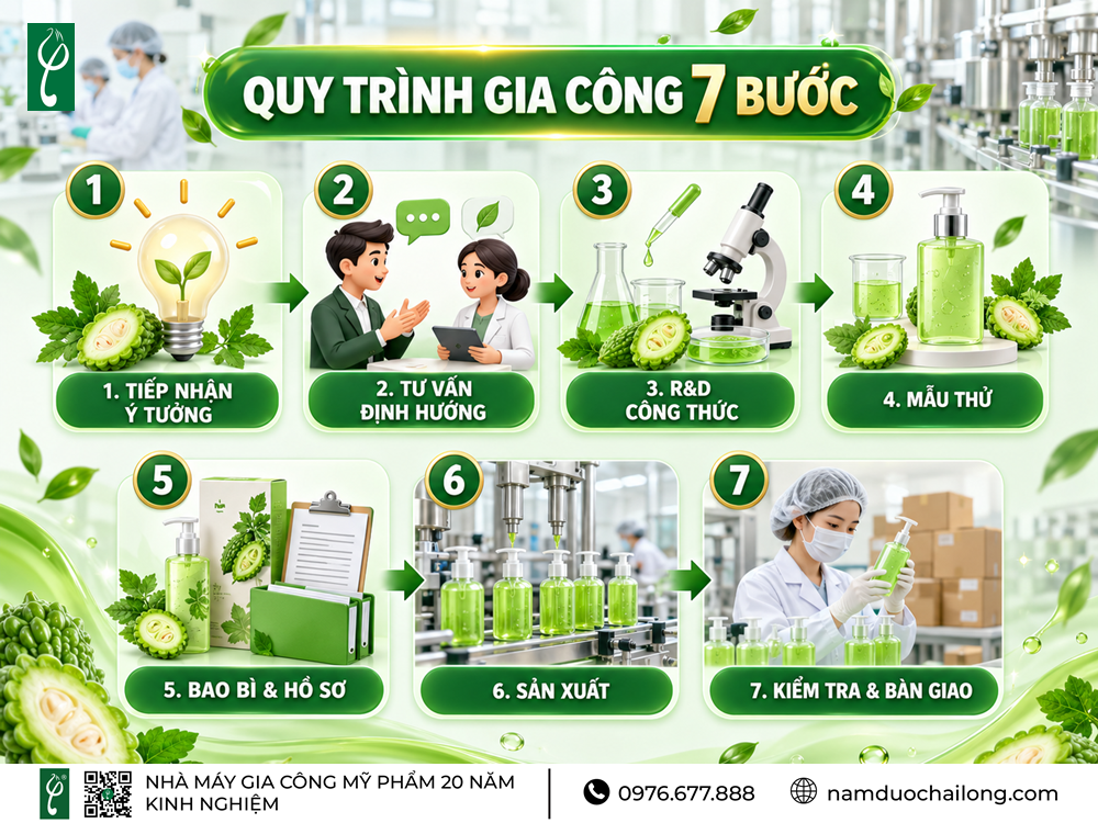 Gia Công Sữa Tắm Khổ Qua