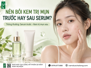 Nên bôi kem trị mụn trước hay sau serum
