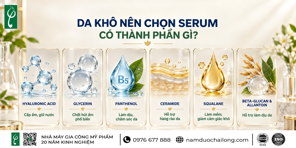 Serum cho da khô 