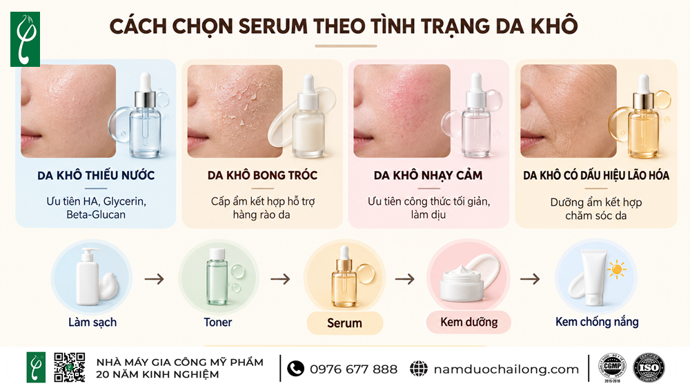 Serum cho da khô 