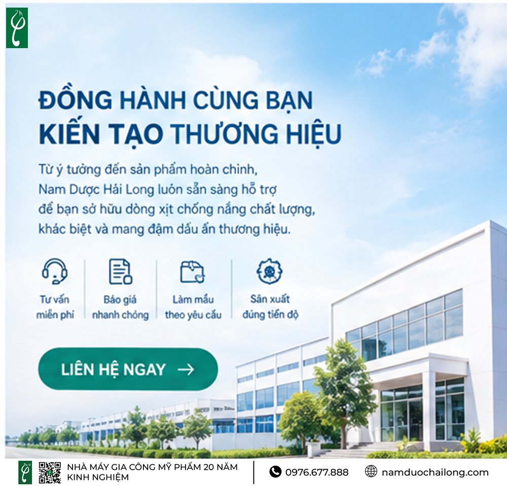 Gia Công Xịt Chống Nắng Theo Yêu Cầu, Trọn Gói A-Z gia công xịt chống nắng
