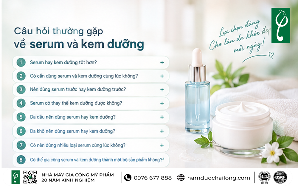 nên dùng serum hay kem dưỡng