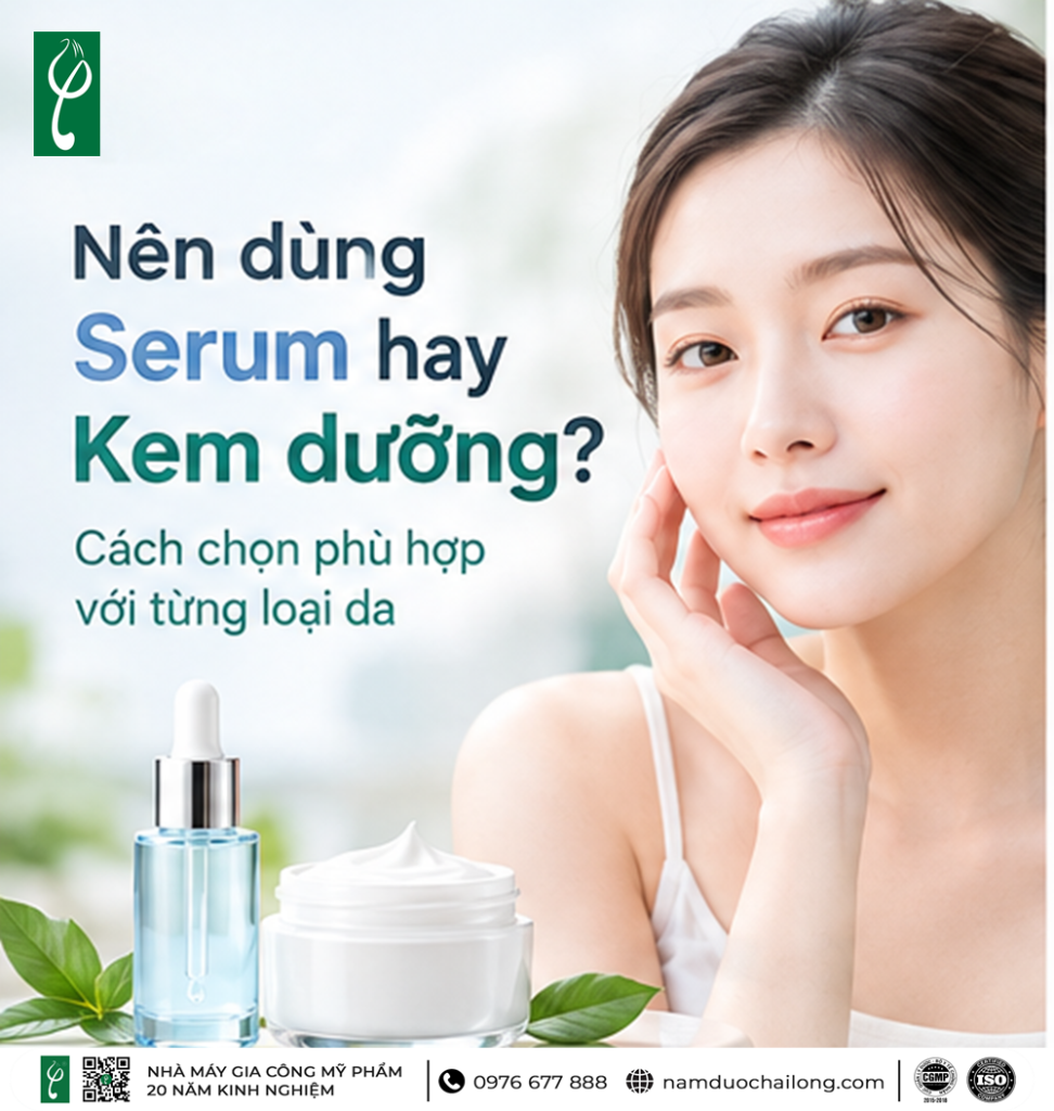 nên dùng serum hay kem dưỡng