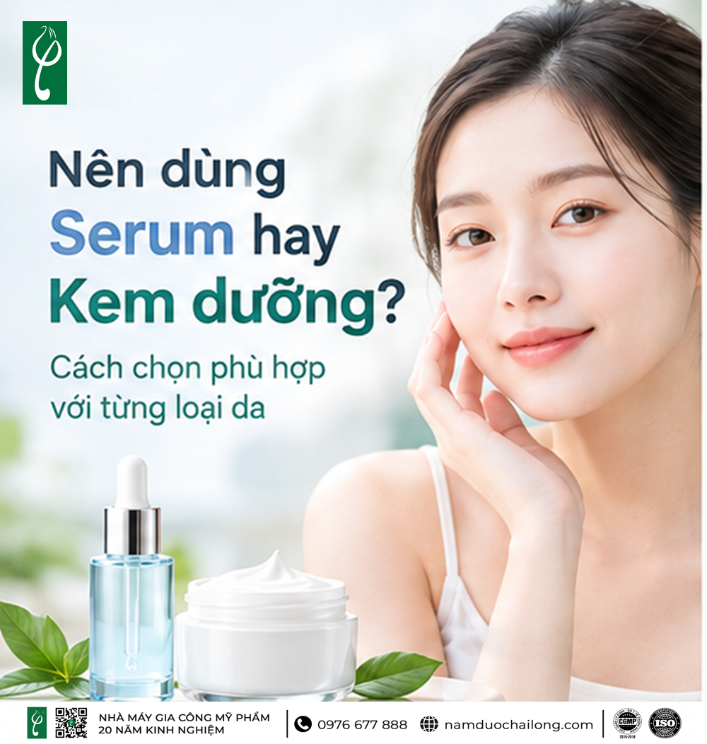 nên dùng serum hay kem dưỡng