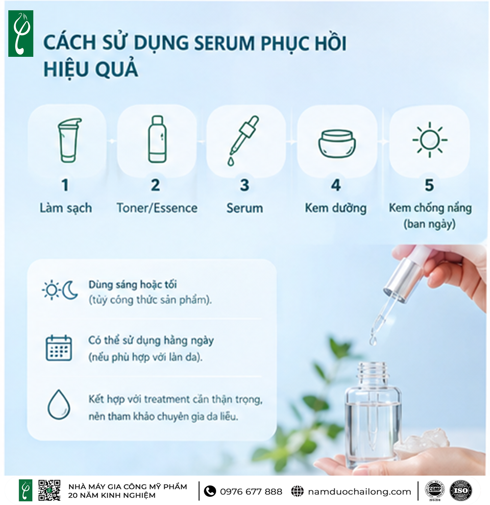 Serum Phục Hồi Là Gì? Công Dụng, Thành Phần & Cách Dùng serum phục hồi