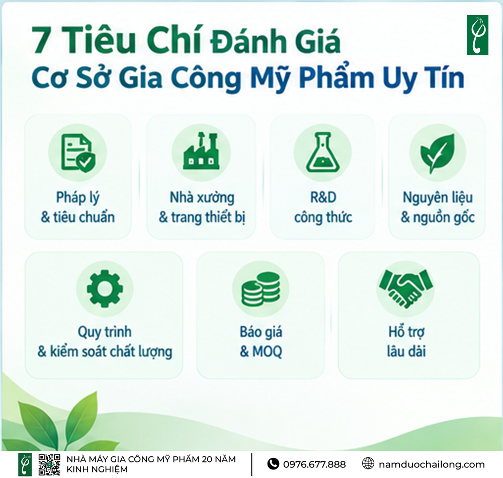 Cơ Sở Gia Công Mỹ Phẩm Uy Tín