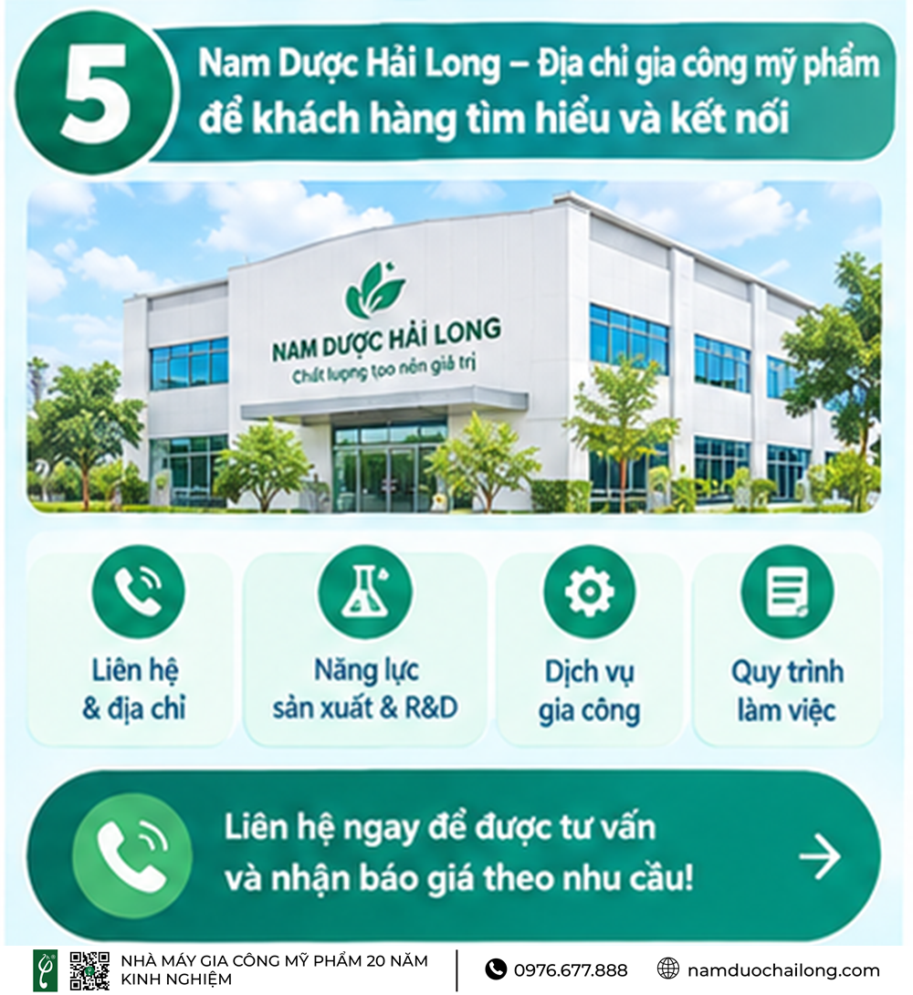 Địa Chỉ Gia Công Mỹ Phẩm Uy Tín