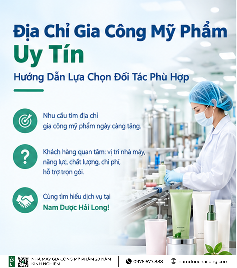 Địa Chỉ Gia Công Mỹ Phẩm Uy Tín