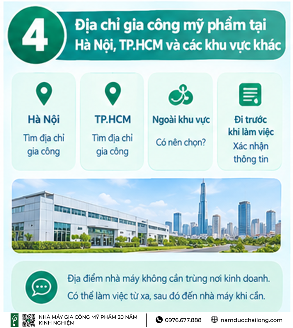 Địa Chỉ Gia Công Mỹ Phẩm Uy Tín