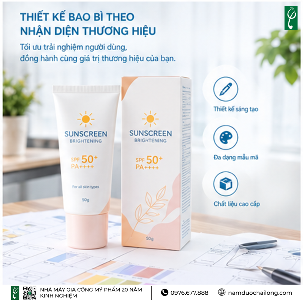 Gia Công Kem Chống Nắng Trị Nám