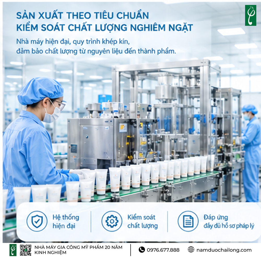 Gia Công Kem Chống Nắng Trị Nám