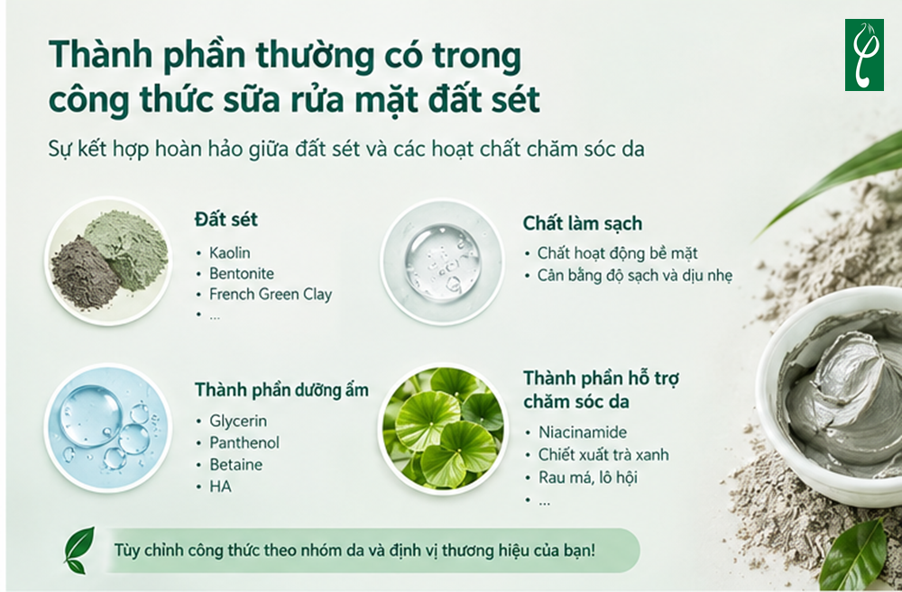 Gia Công Sữa Rửa Mặt Đất Sét Theo Yêu Cầu, Trọn Gói A-Z Gia Công Sữa Rửa Mặt Đất Sét