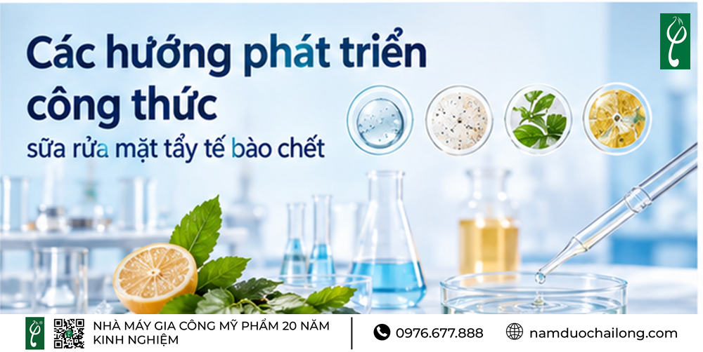 Gia Công Sữa Rửa Mặt Tẩy Tế Bào Chết