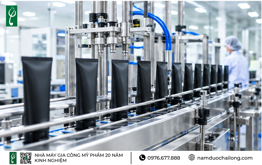 Gia Công Sữa Rửa Mặt Than Hoạt Tính