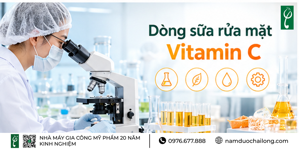 Gia Công Sữa Rửa Mặt Vitamin C