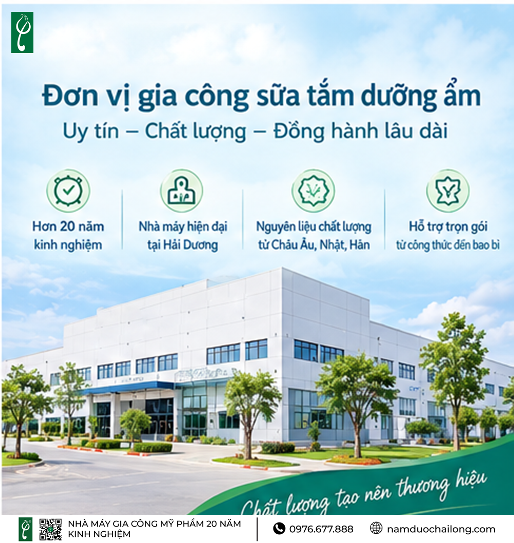 Gia Công Sữa Tắm Dưỡng Ẩm