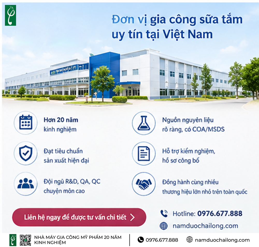 Gia Công Sữa Tắm Muối Hồng