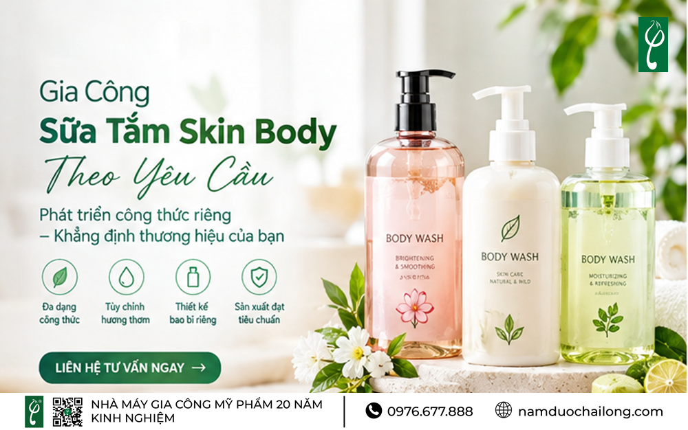 Gia Công Sữa Tắm Skin Body
