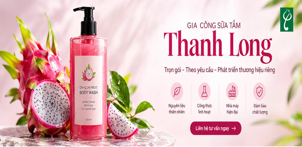 Gia Công Sữa Tắm Thanh Long