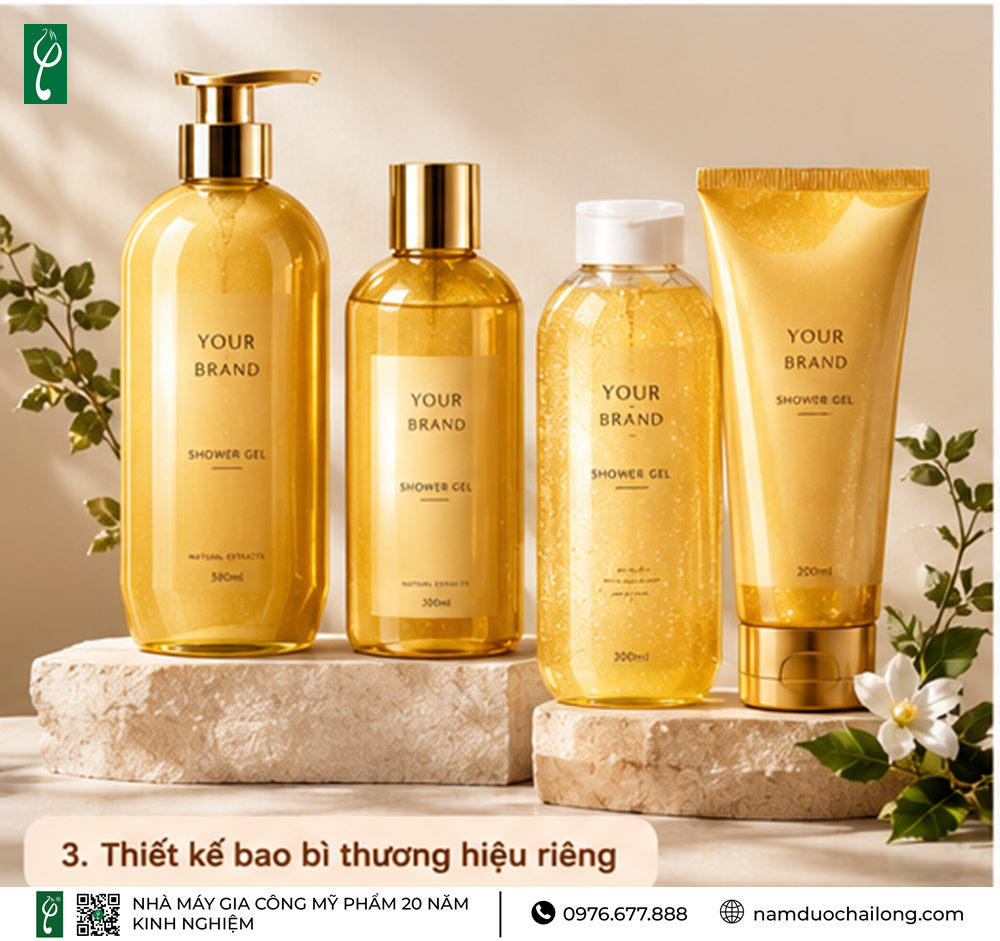 Gia Công Sữa Tắm Vàng