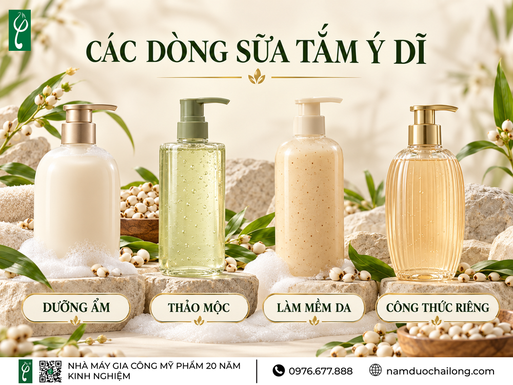 Gia Công Sữa Tắm Ý Dĩ