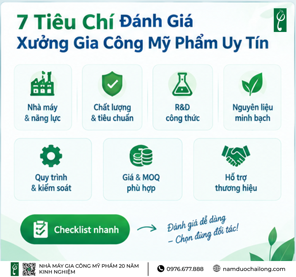 Xưởng Gia Công Mỹ Phẩm Uy Tín