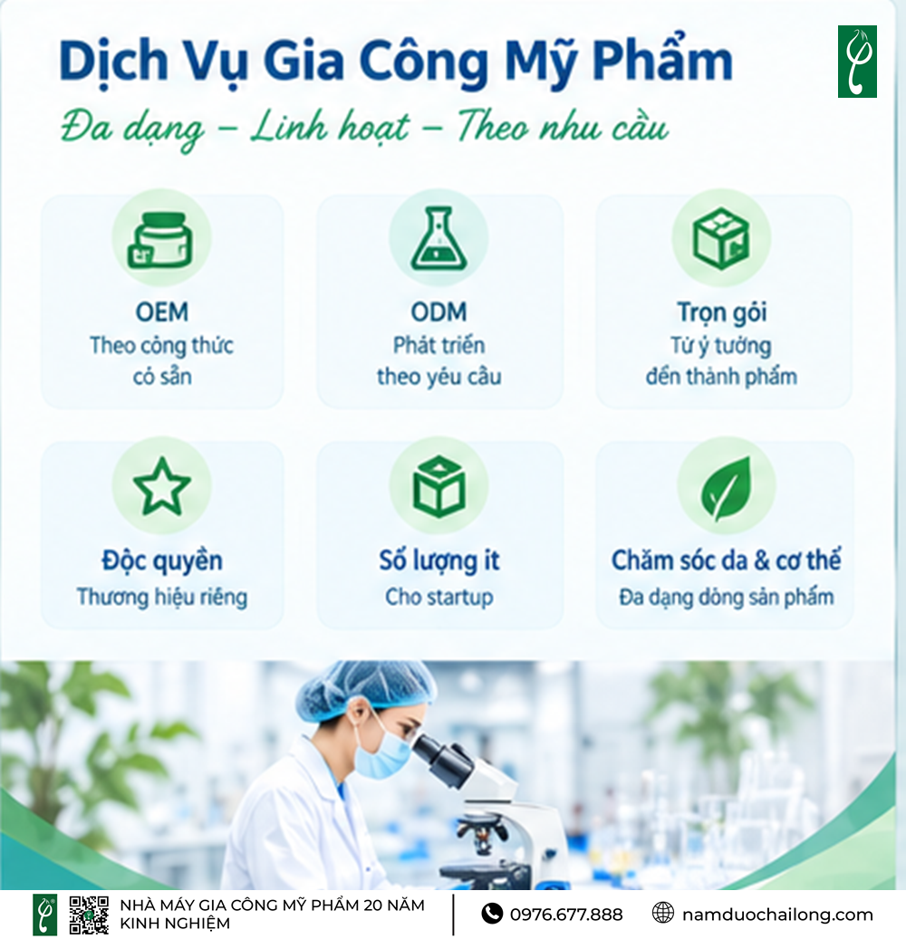 Xưởng Gia Công Mỹ Phẩm Uy Tín