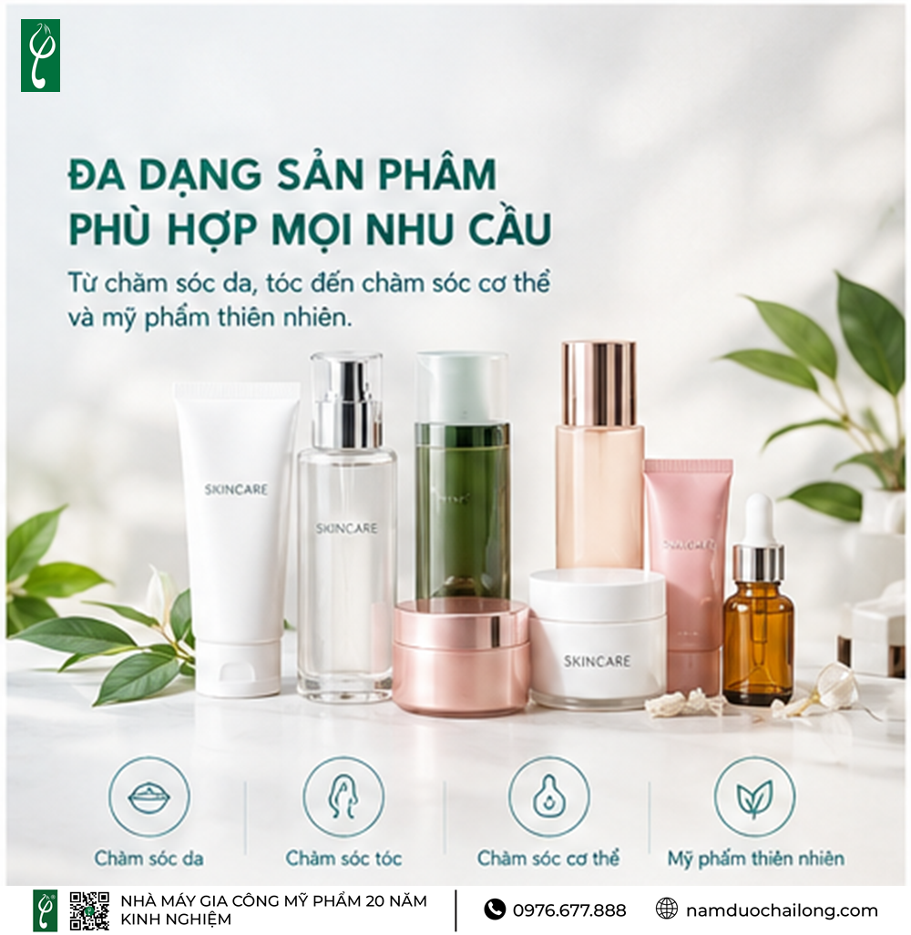 nhà sản xuất mỹ phẩm chuyên nghiệp